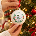Personalised The Snowman Christmas Wishes Bauble