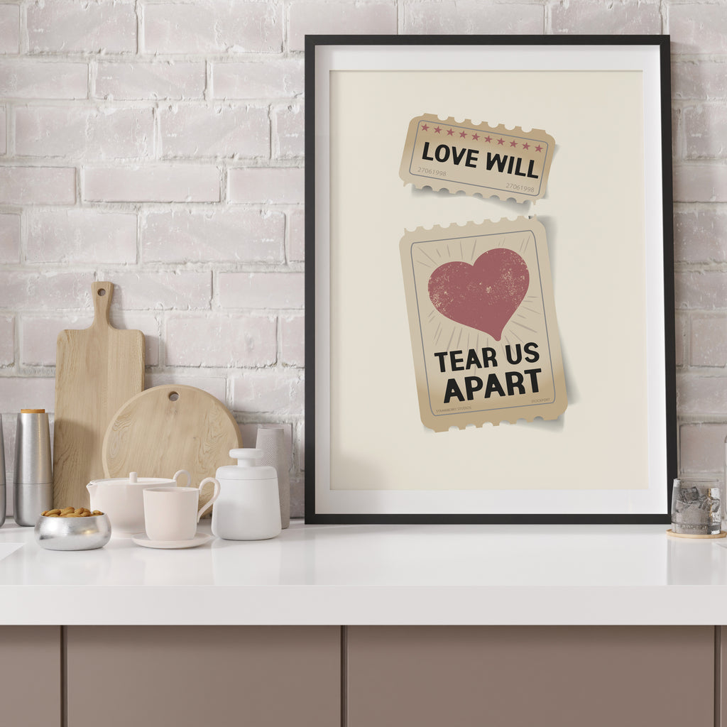 Love Will Tear Us Apart Wall Art