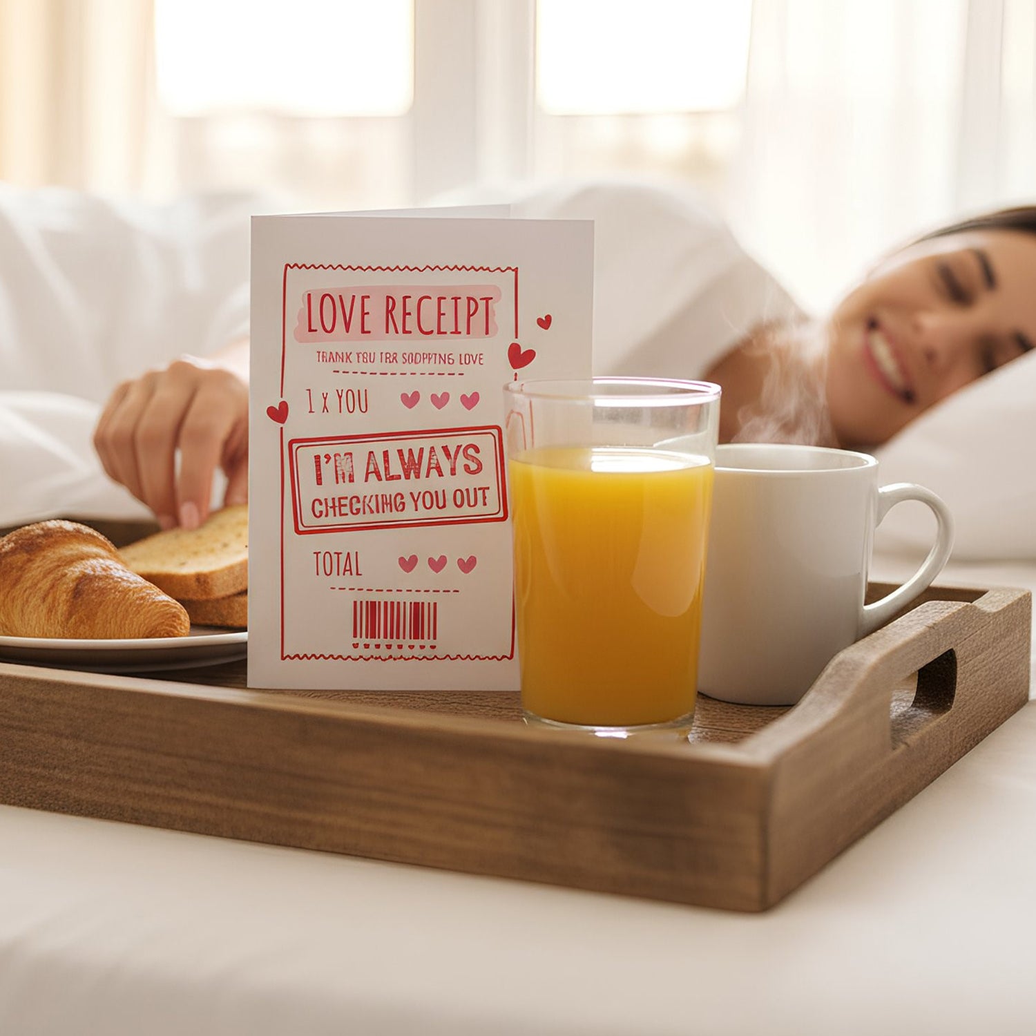 Funny 'Checking you Out' Valentine's Card