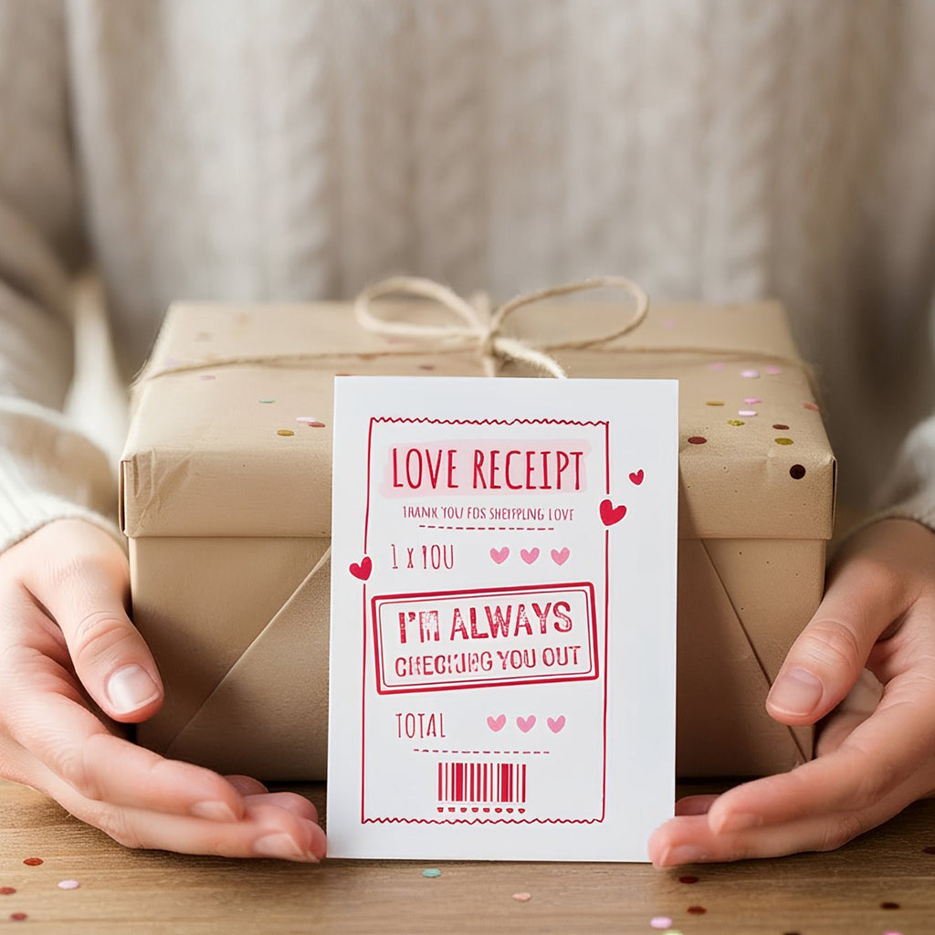 Funny 'Checking you Out' Valentine's Card