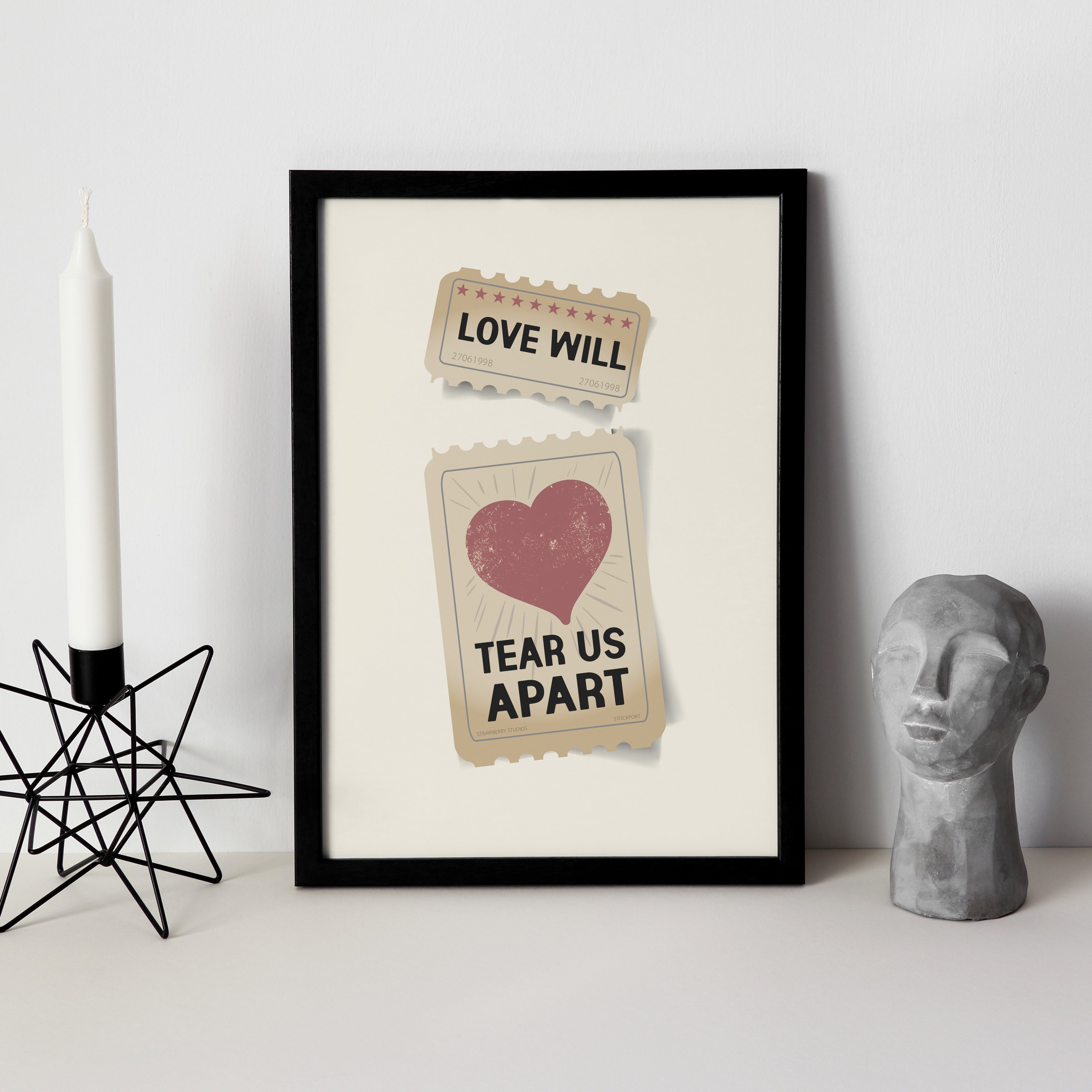 Love Will Tear Us Apart Wall Art