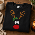 Reindeer Face Christmas Jumper