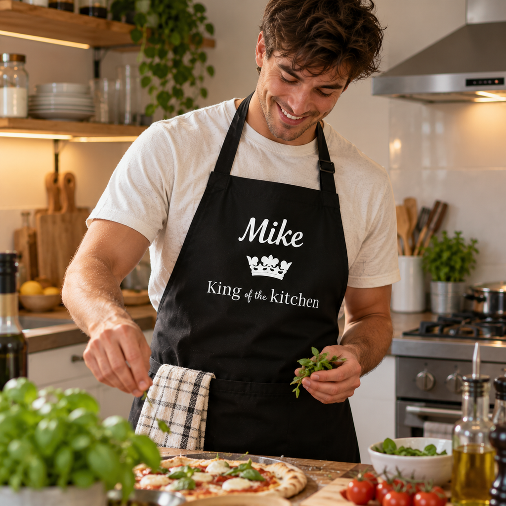 Personalised King of the Kitchen Apron