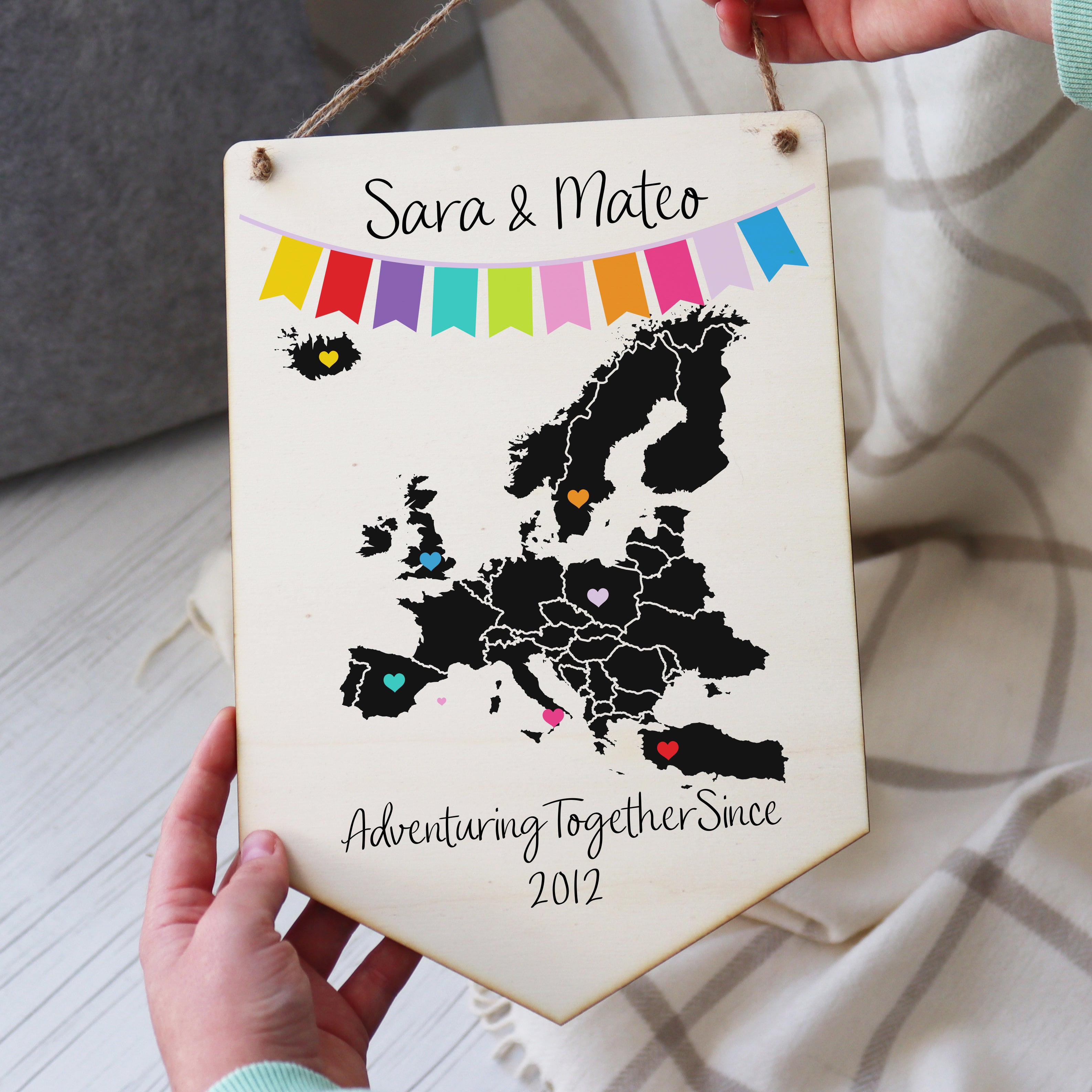 Adventuring Together Since Pennant Flag