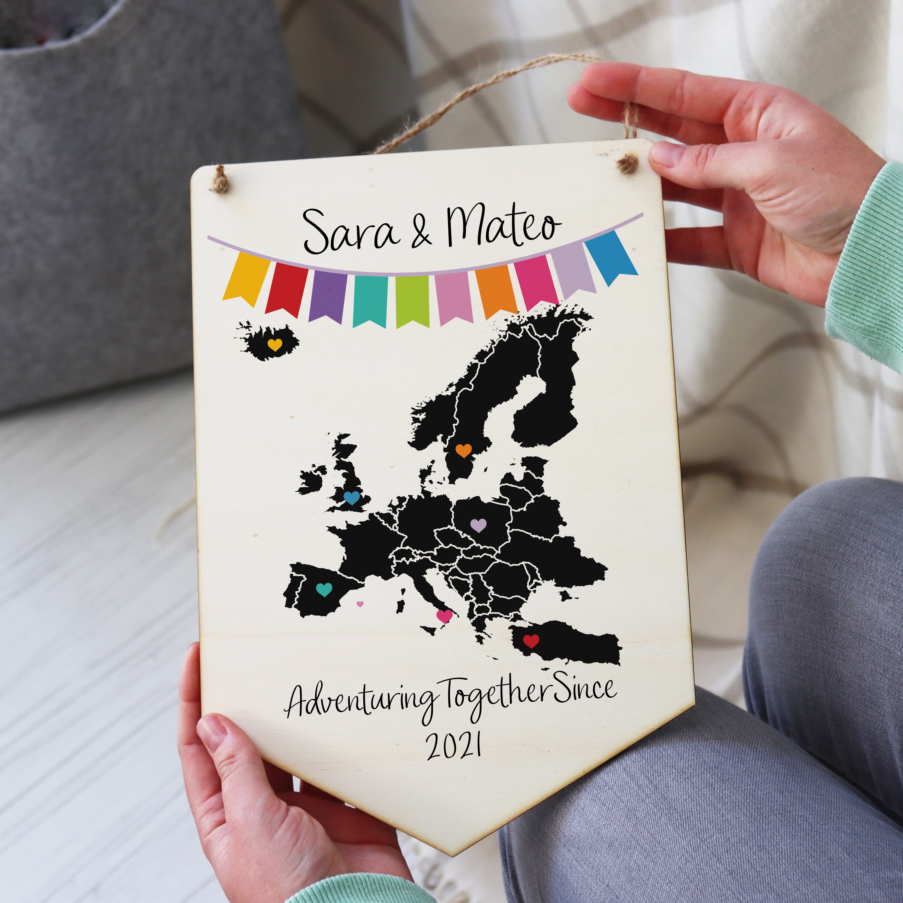 Adventuring Together Since Pennant Flag