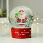 Personalised Santa Snow Globe with personalised text, view 8