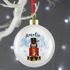 Personalised Nutcracker Bauble with personalised text, view 2