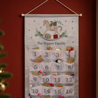 Personalised Rocking Horse Silver Grey Advent Calendar with personalised text, view 3