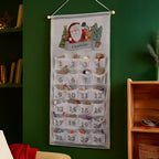 Personalised Santa Silver Grey Advent Calendar with personalised text, view 2