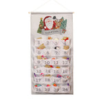 Personalised Santa Silver Grey Advent Calendar with personalised text, view 4