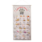Personalised Pet Silver Grey Advent Calendar with personalised text, view 4
