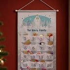 Personalised The Snowman and the Snowdog Silver Grey Advent Calendar with personalised text, view 3