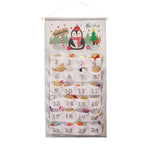 Personalised Christmas Penguin Silver Grey Advent Calendar with personalised text, view 4