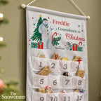 Personalised The Snowman Christmas Wishes Advent Calendar with personalised text, view 2