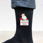 Personalised Santa Christmas Socks with personalised text, view 6