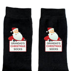Personalised Santa Christmas Socks with personalised text, view 4