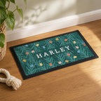 Personalised Christmas Fairy Lights Pet Bowl Mat with personalised text, view 3