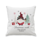 Personalised Gonk Merry Christmas Cushion with personalised text, view 4