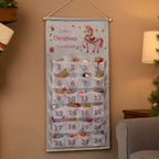 Personalised Unicorn Christmas Advent Calendar with personalised text, view 2