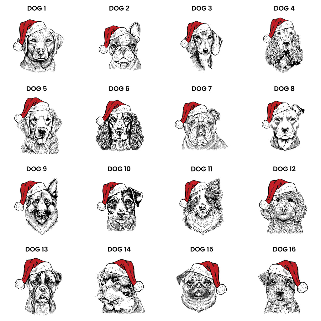 Personalised Dog Breed Christmas Stocking with personalised text, view 4