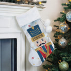Personalised Nutcracker Christmas Stocking with personalised text, view 4