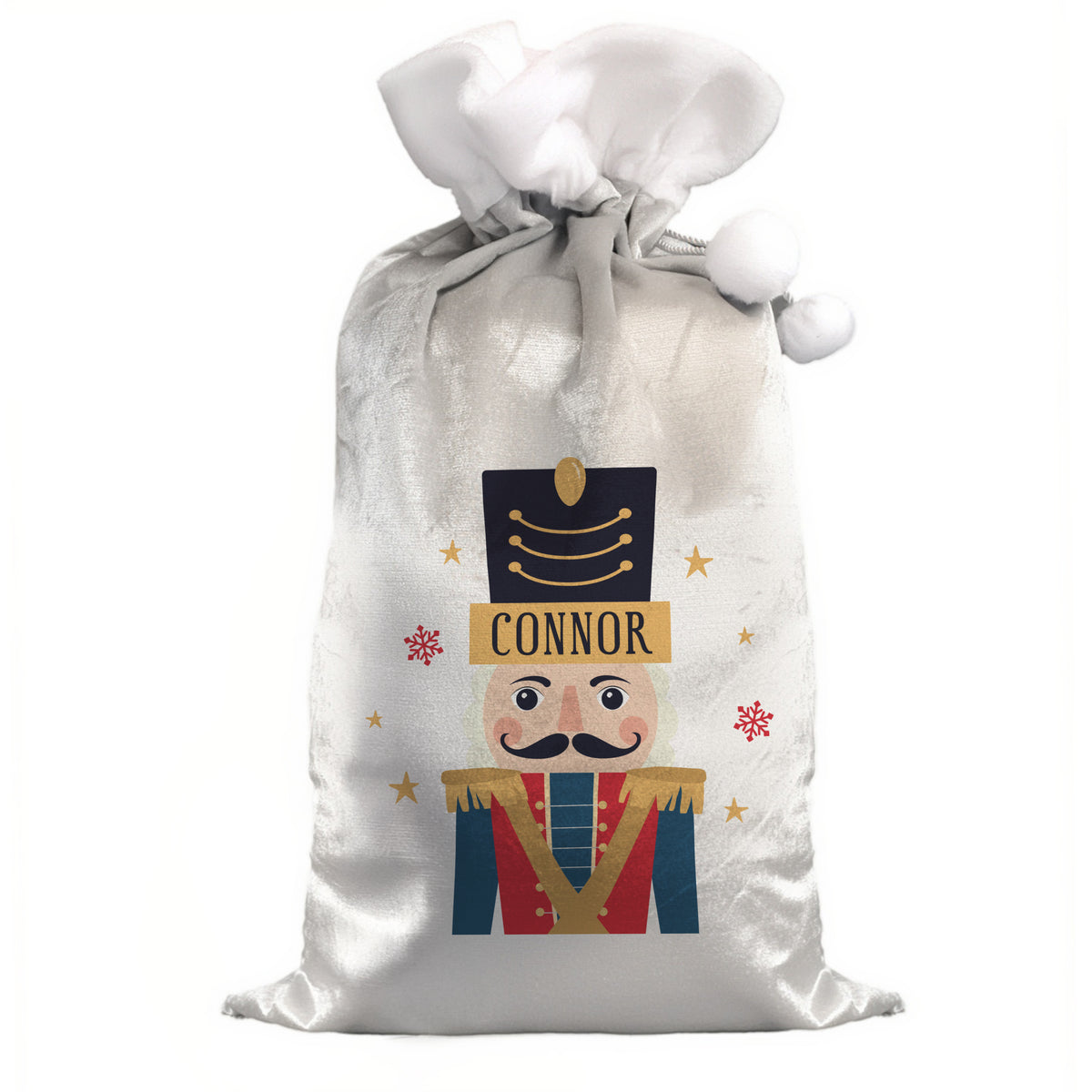 Personalised Nutcracker Christmas Sack with personalised text, view 3