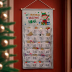 Personalised Christmas Elf Advent Calendar with personalised text, view 6