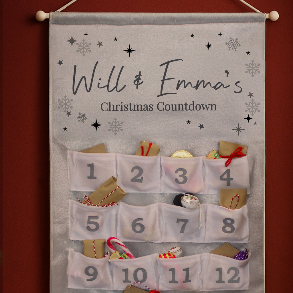 Personalised Family Advent Calendar with personalised text, view 5
