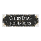Personalised Christmas at the Family Wooden Mantel Block with personalised text, view 4