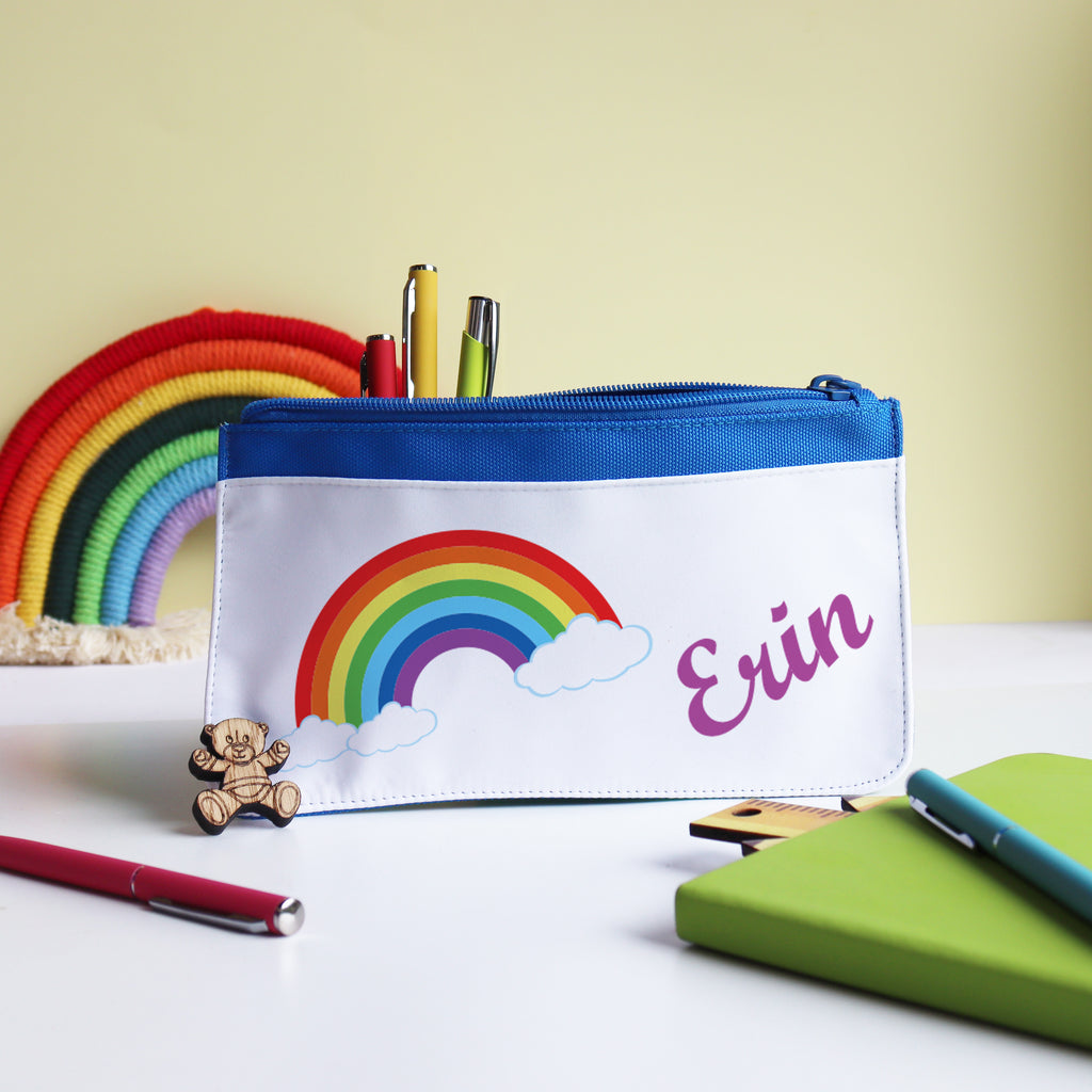 Personalised Kids Pencil Case - Rainbow