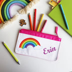 Personalised Kids Pencil Case - Rainbow