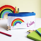 Personalised Kids Pencil Case - Rainbow