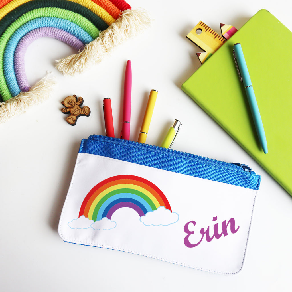 Personalised Kids Pencil Case - Rainbow