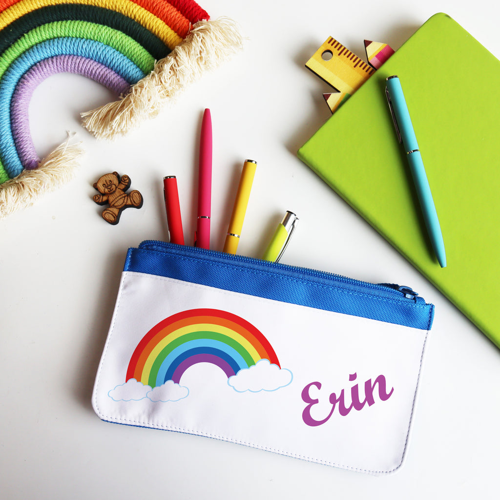 Personalised Kids Pencil Case - Rainbow