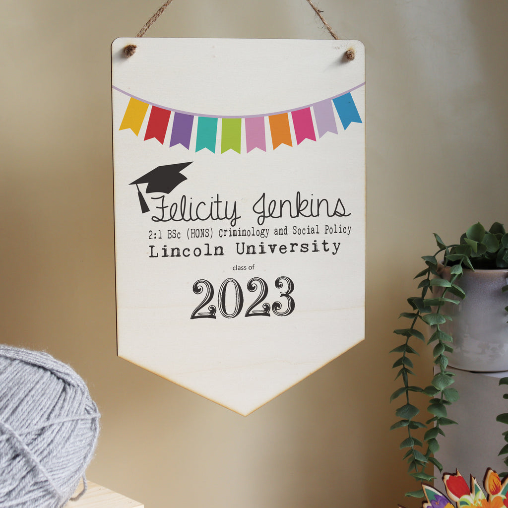 Graduation Pennant Flag