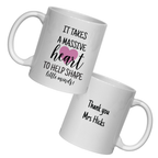 Personalised teacher keepsake mug