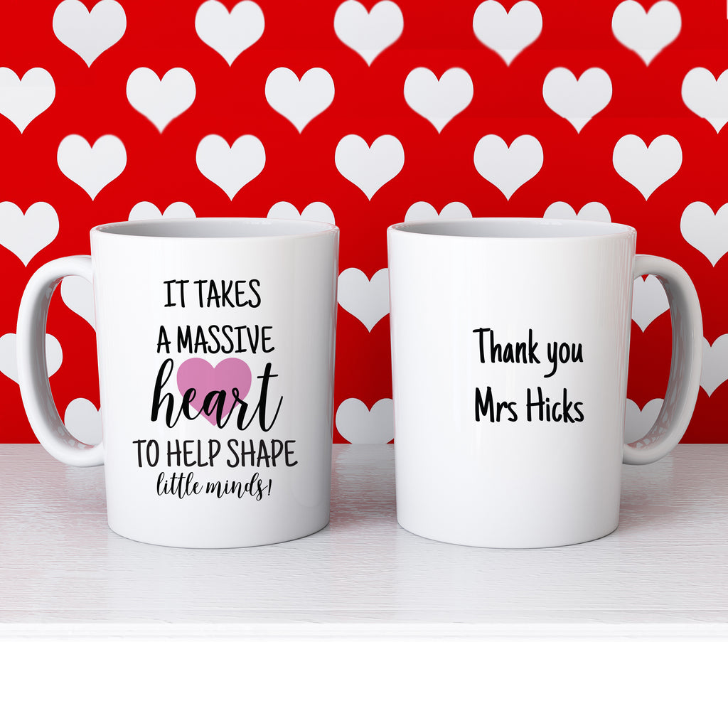 Personalised teacher mug with message
