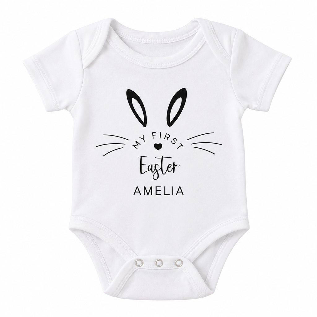 Personalised First Easter Baby Grow