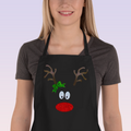 Reindeer Face Christmas Apron
