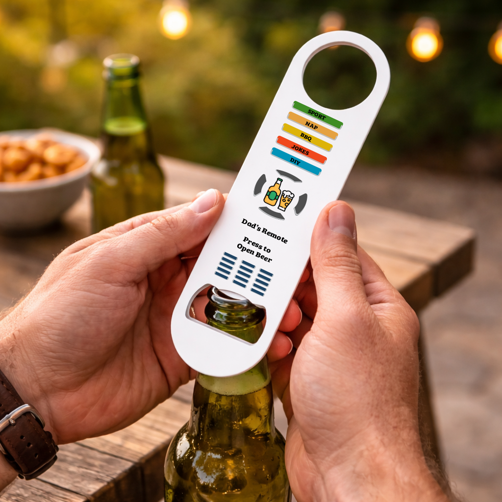 Personalised Dad’s Remote Control Bottle Opener