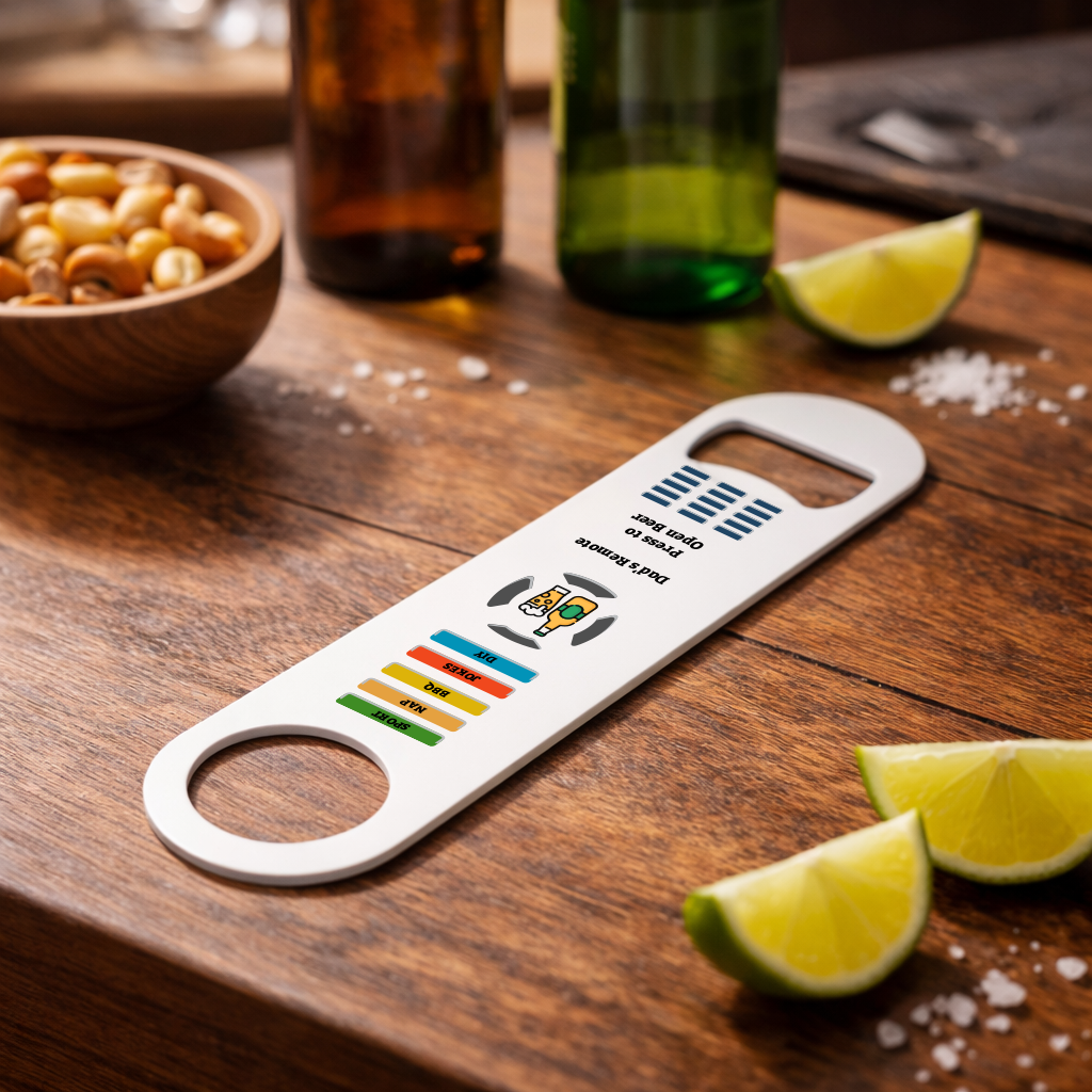Personalised Dad’s Remote Control Bottle Opener