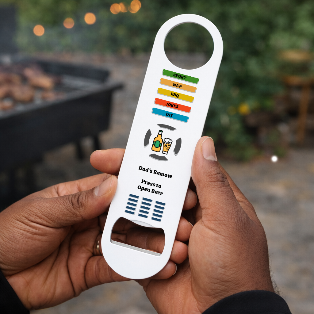 Personalised Dad’s Remote Control Bottle Opener