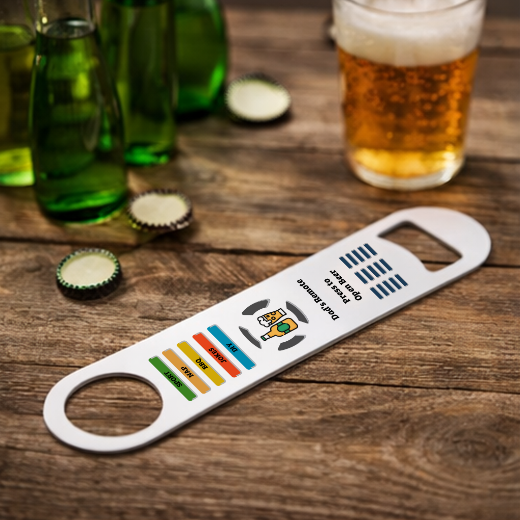 Personalised Dad’s Remote Control Bottle Opener
