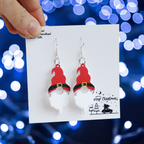 Christmas Santa Hat Gnome Gonk Earrings