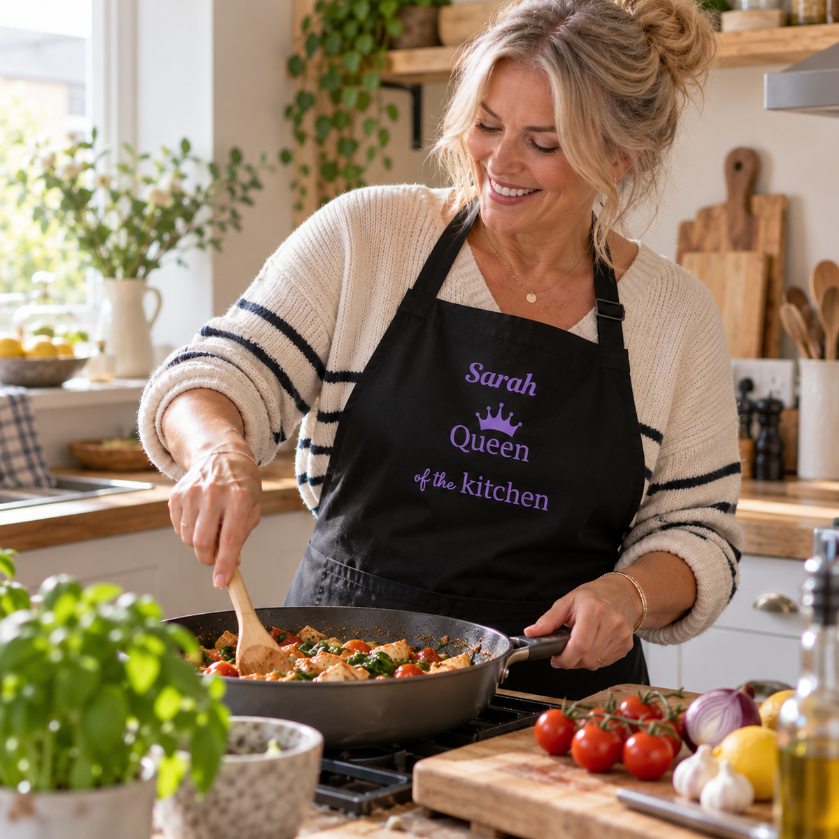 Personalised Queen of the Kitchen Apron