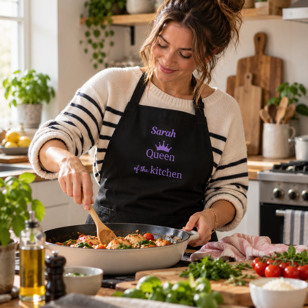 Personalised Queen of the Kitchen Apron