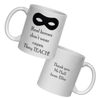 Teacher gift personalised message mug
