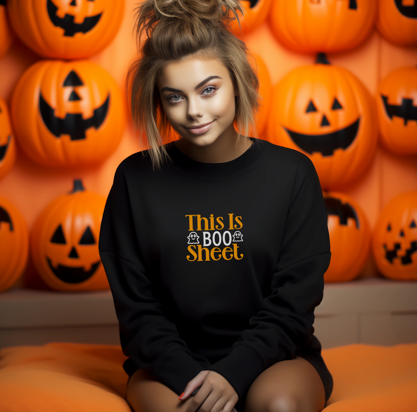 This Is Boo Sheet Funny Halloween Sweatshirt