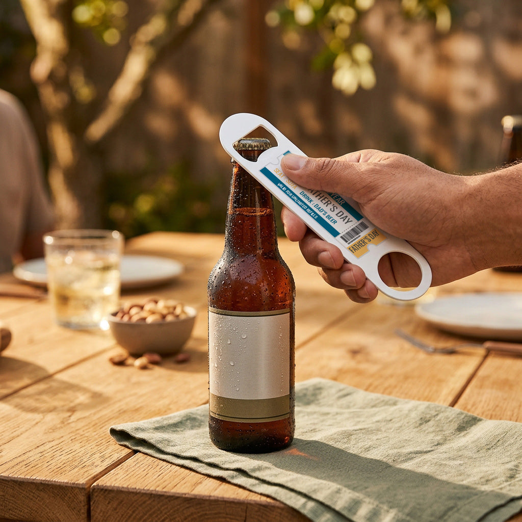 Personalised Father’s Day Ticket Bottle Opener