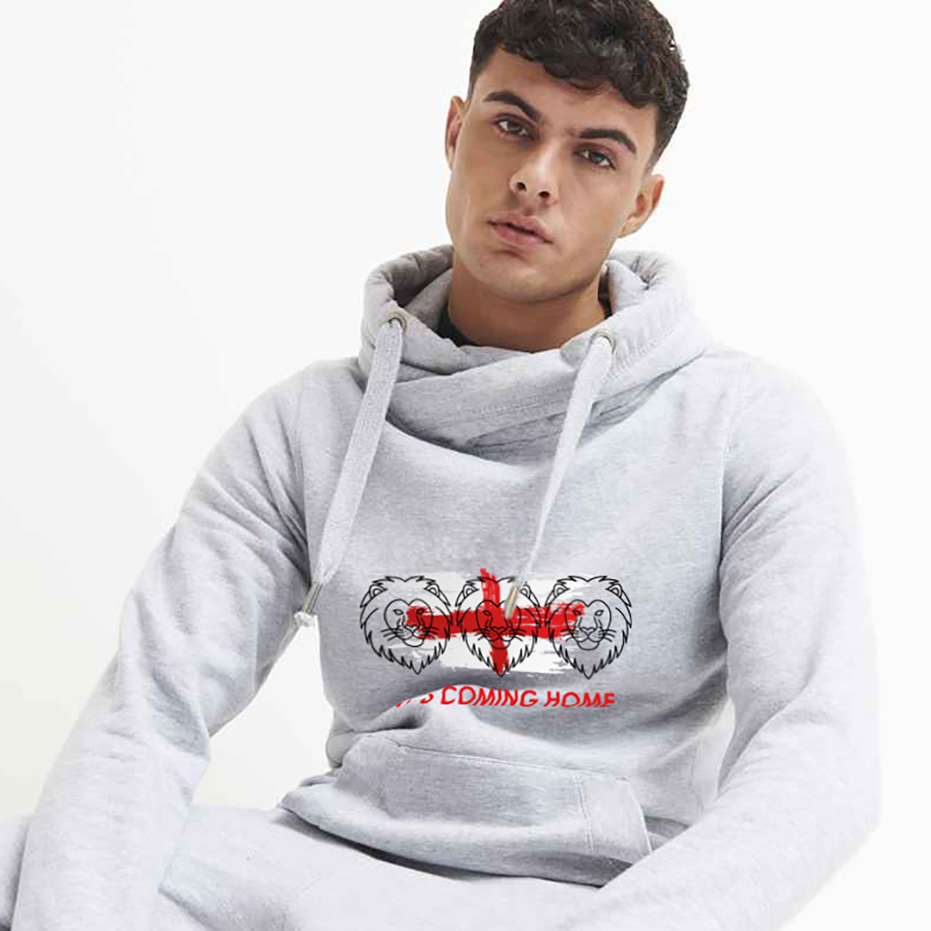 3 Lions England Cowl Neck Hoodie